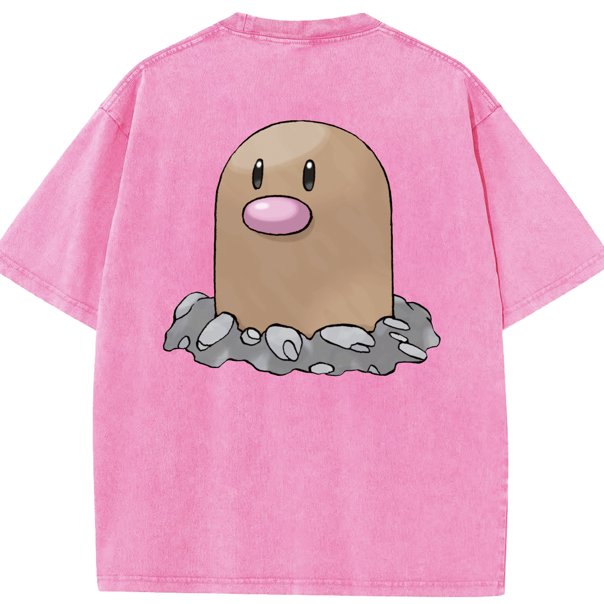 （画像用） ポケットモンスター Pokémon 綿100% ヴィンテージ風 半袖Tシャツ（背面プリント）